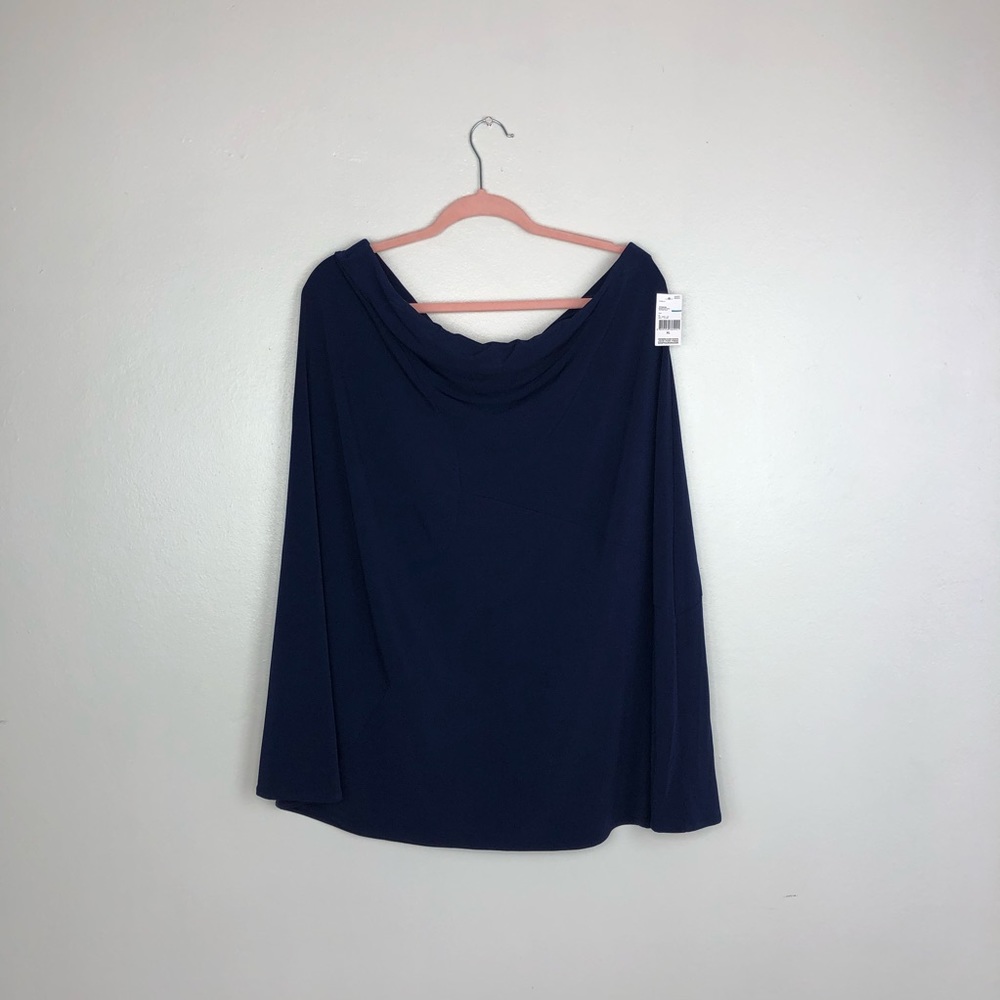 Royal blue midi skirt XL